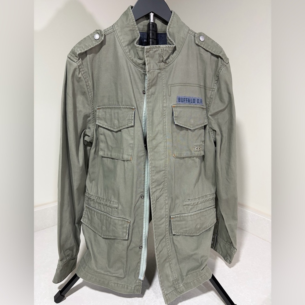 Buffalo David Bitton Olive Military Jacket